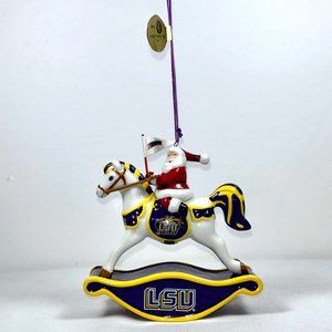 Rare LSU Tigers 2007 Rockin' Santa Ornament - Danbury Mint